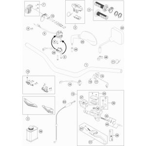 Kit repareție pompă frăn&acirc;/ambreiaj 9.0mm KTM Brembo16-22